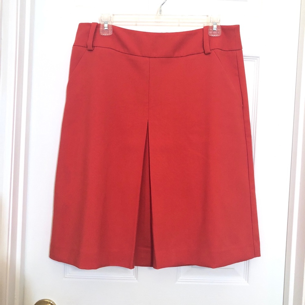 Ann Taylor front pleat a line skirt